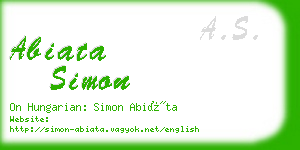 abiata simon business card